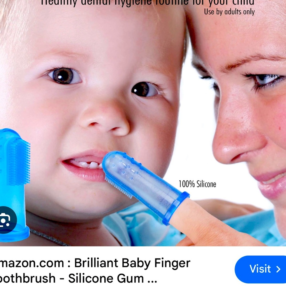 New innovative Baby Rubber finger toothbrush